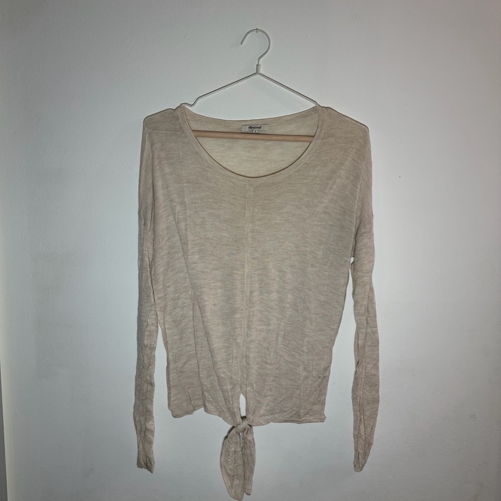 Madewell Tie Front Shirt